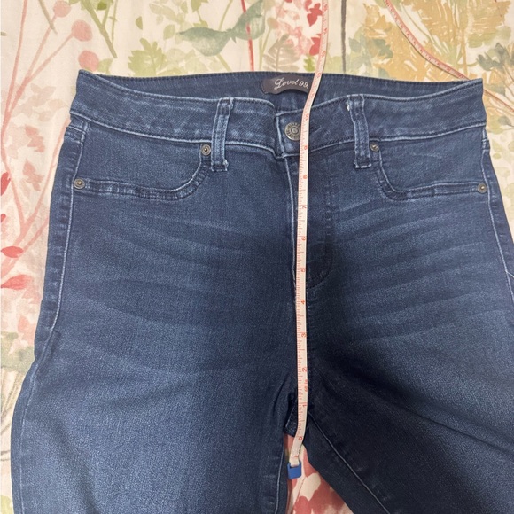 Level 99 Dark Blue Skinny Jeans - Picture 6 of 8